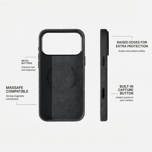 iphone 18 pro alcantara case - Space Grey