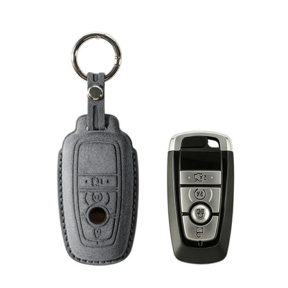 Alcantara Car Key Fob Cover for Ford  Model B - Space Grey