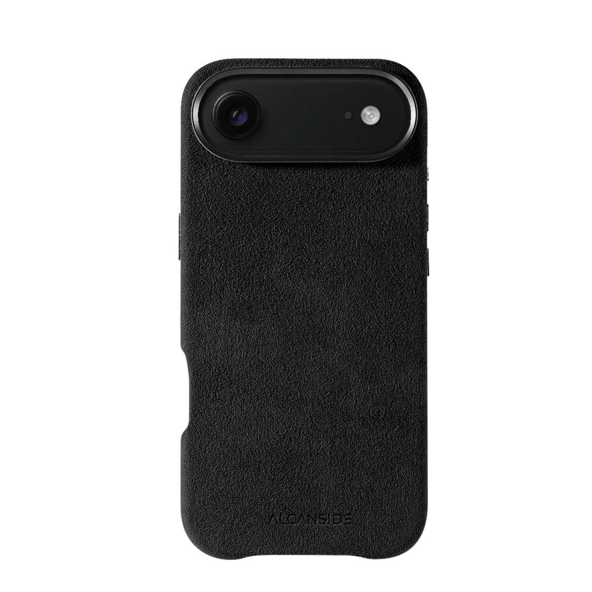 iphone alcantara case - Deep Black