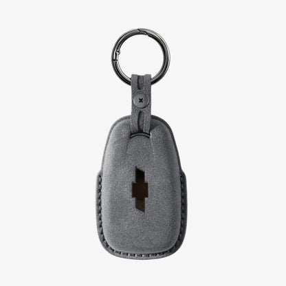 Alcantara Car Key Fob Cover for Chevrolet Model A - Space Grey