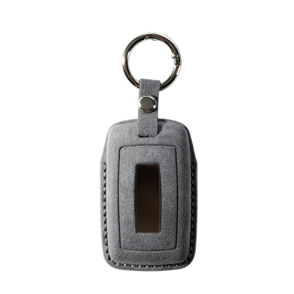 Alcantara Car Key Fob Cover for Jaguar Model B - Space Grey