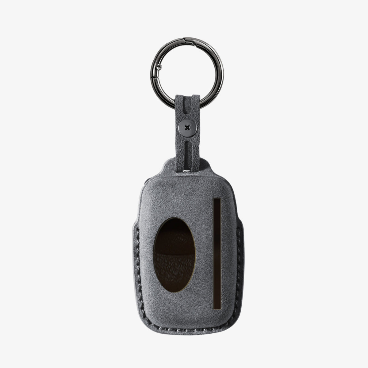 Alcantara Car Key Fob Cover for Land Rover Model A - Space Grey