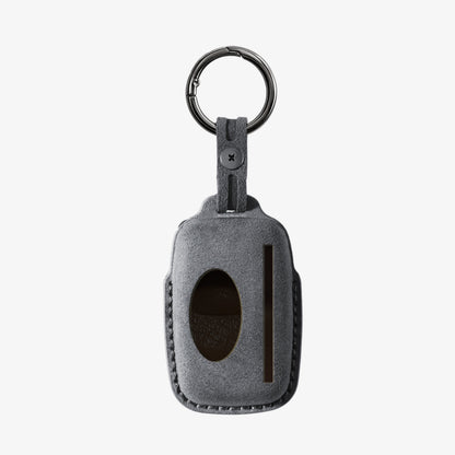 Alcantara Car Key Fob Cover for Land Rover Model A - Space Grey