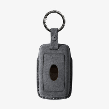 Alcantara Car Key Fob Cover for Land Rover Model B - Space Grey