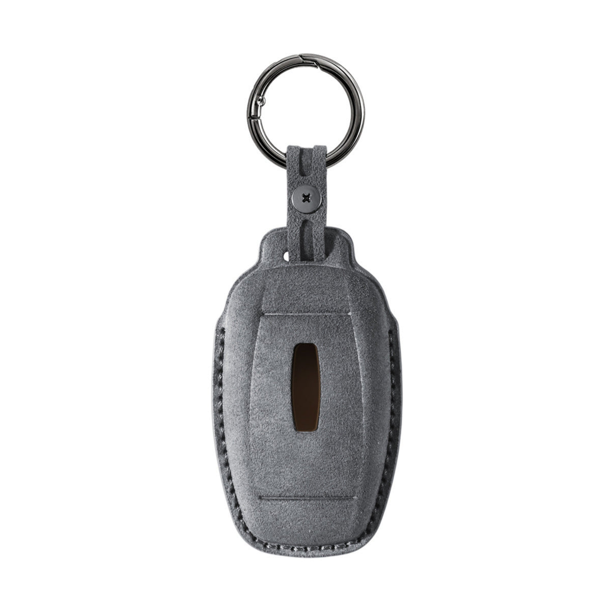 Alcantara Car Key Fob Cover for Lincoln Model B - Space Grey