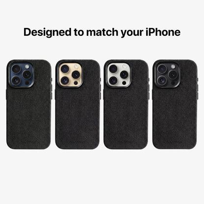 iPhone 15 Pro - Alcantara Case - Deep Black