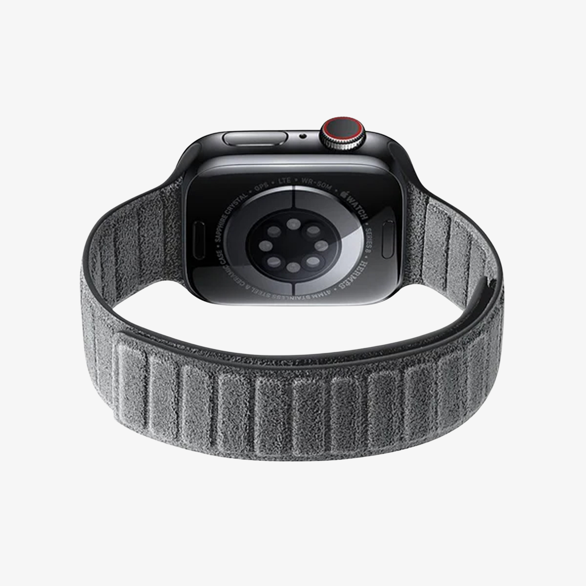 alcantara apple watch band - Nardo Gray