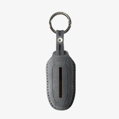 Alcantara Car Key Fob Cover for Tesla Model A (S/3/Y) - Space Grey