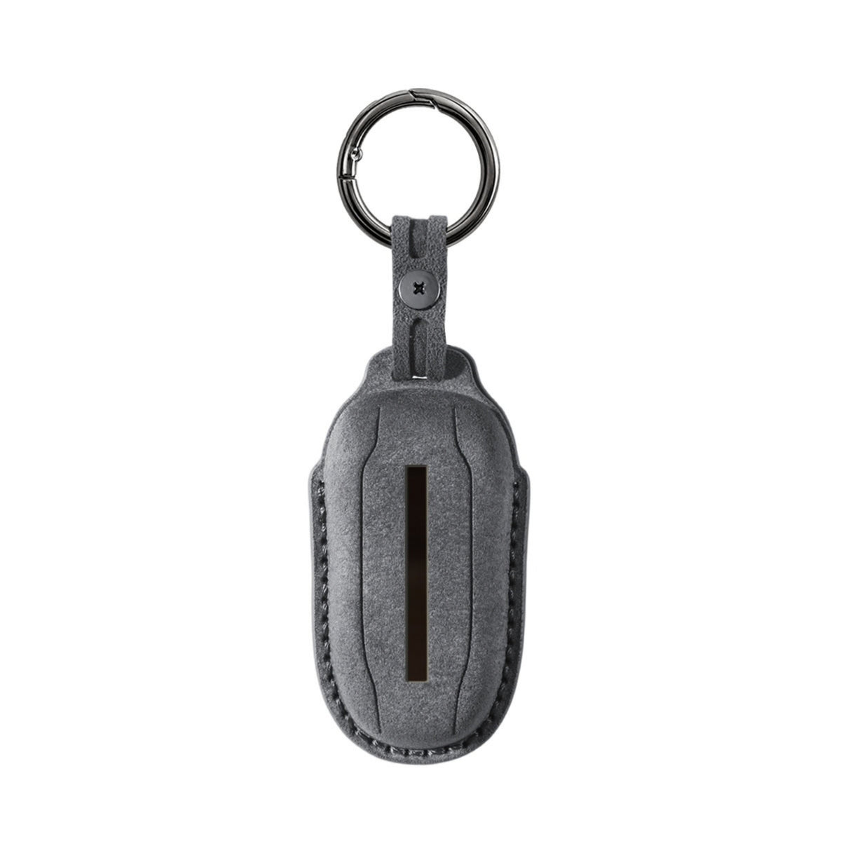 Alcantara Car Key Fob Cover for Tesla Model B (X) - Space Grey