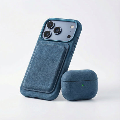 AirPods Pro Alcantara Case - Ocean Blue