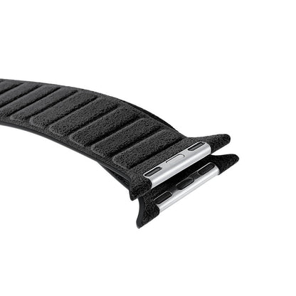 alcantara apple watch band - Deep Black