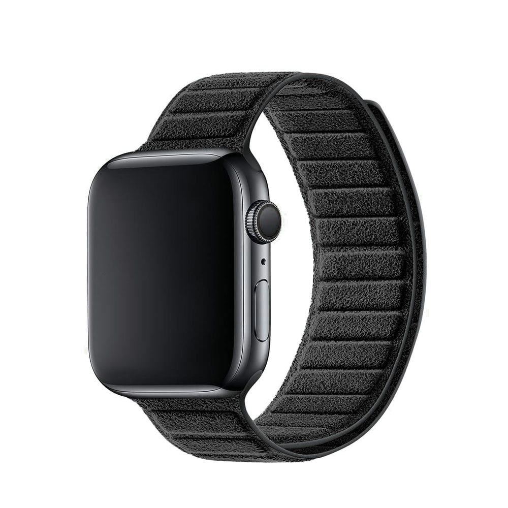 alcantara apple watch band - Deep Black
