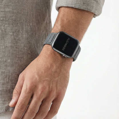 alcantara apple watch band - Nardo Gray