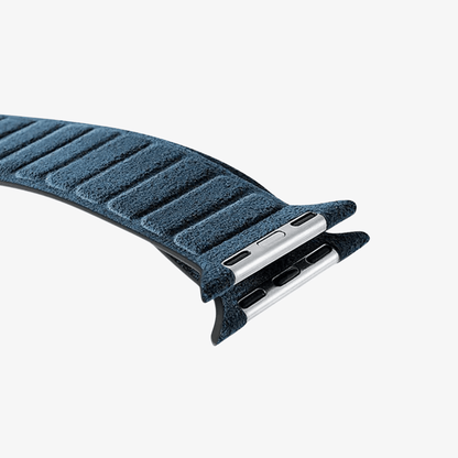 alcantara apple watch band - Ocean Blue