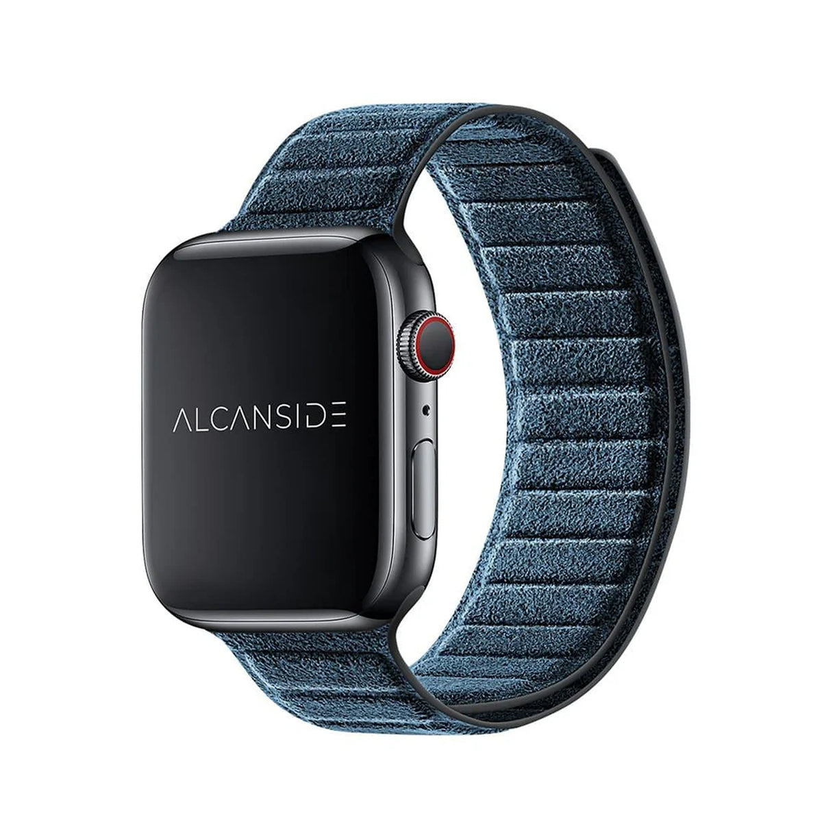 alcantara apple watch band - Ocean Blue