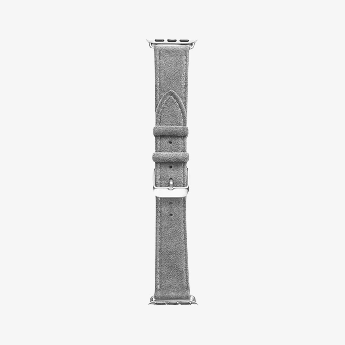 alcantara apple watch band with buckle - Nardo Gray