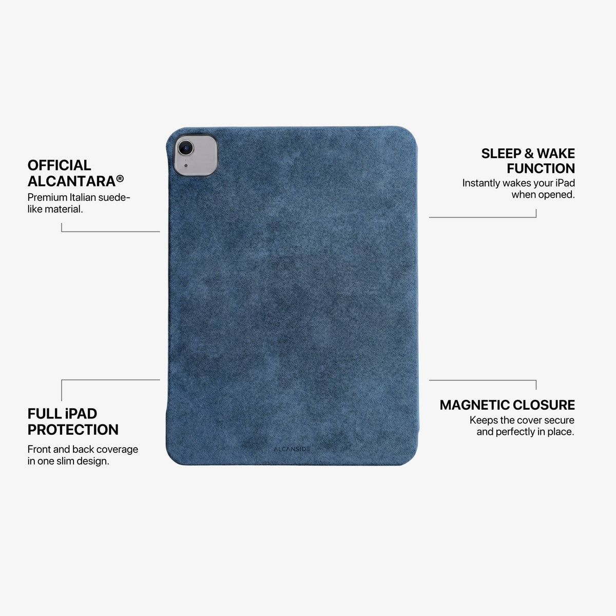 Alcantara iPad Cover - For iPad Air 2026  (13 inch) - Ocean Blue