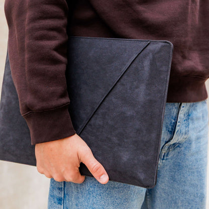 Alcantara Laptop Sleeve - 13 & 14 Inch - Space Grey