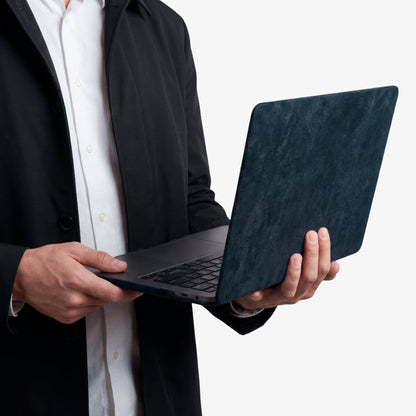Alcantara MacBook Air Cover - For 13.6 inch (2022 M2 - 2025 M4) - Navy Blue
