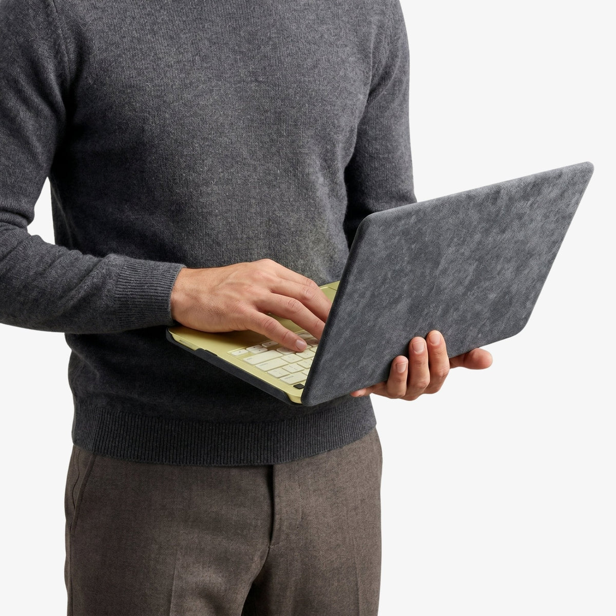 Alcantara MacBook Neo Cover - For 13 inch (2026) - Nardo Gray
