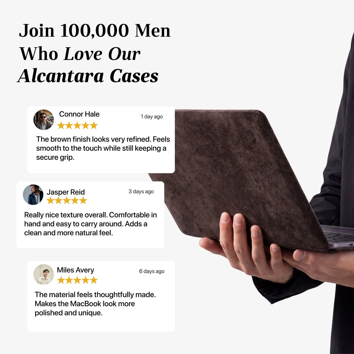 Alcantara MacBook Pro & Pro Max Cover - For 16 inch (2021-2024) - Chocolate Brown