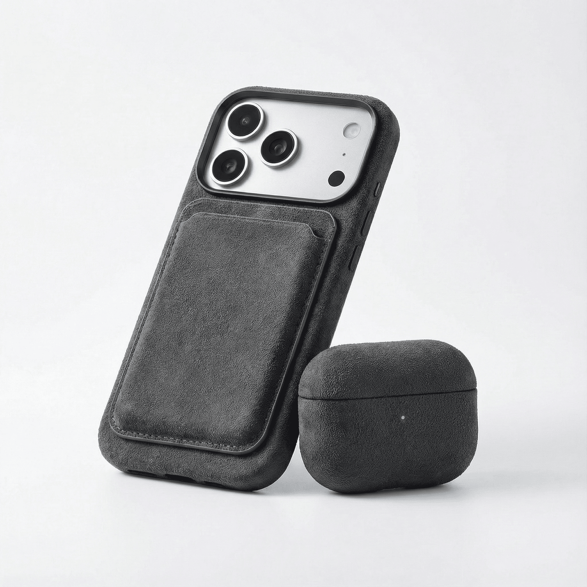 Alcantara MagSafe Wallet - Space Grey