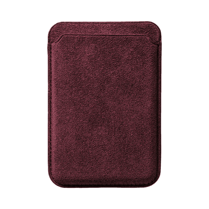 Alcantara MagSafe Wallet - Wine Red