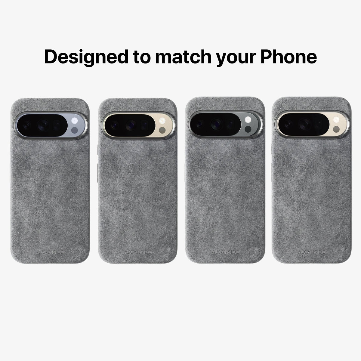 Google Pixel 10 Pro XL - Alcantara Case - Nardo Gray