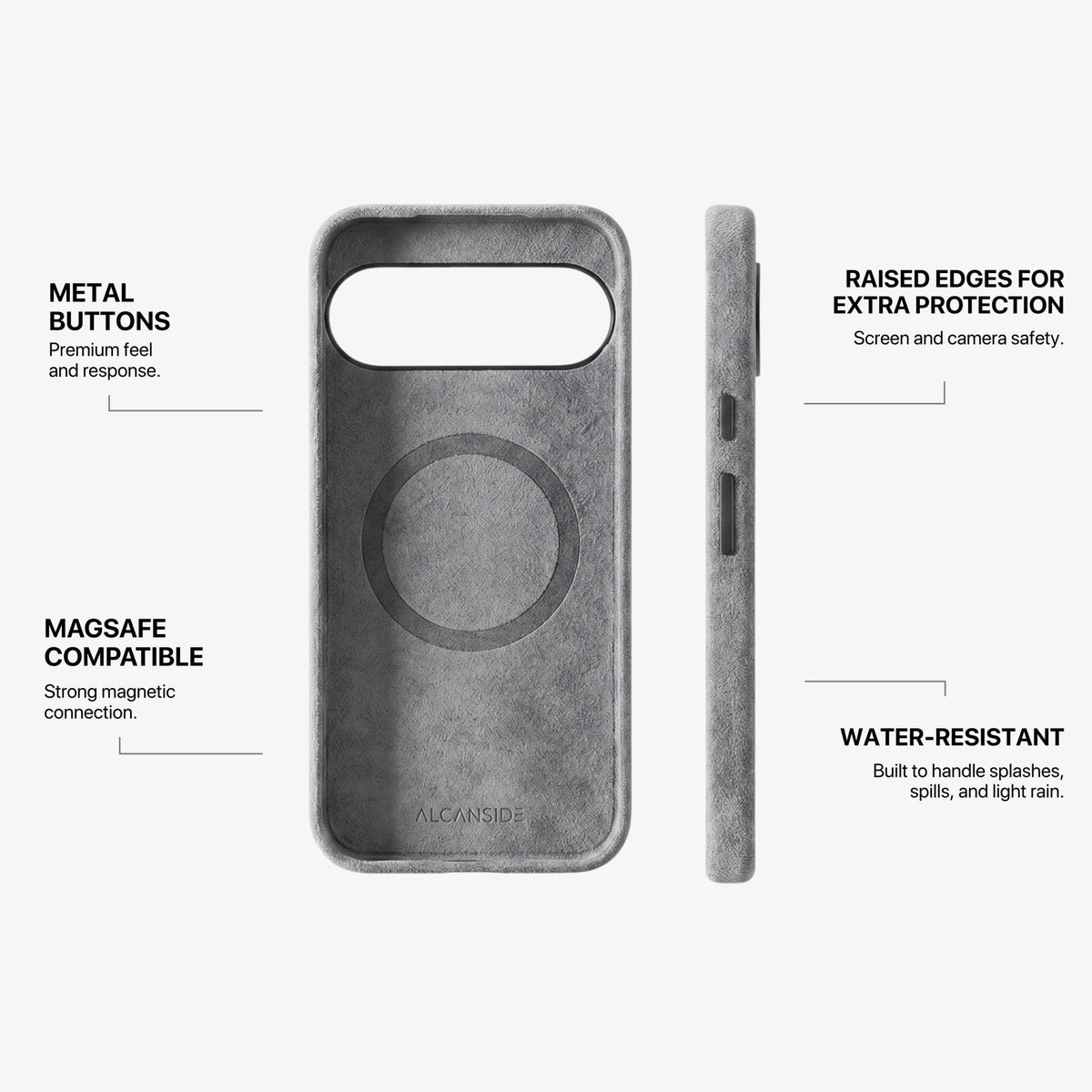 Google Pixel 10 Pro XL - Alcantara Case - Nardo Gray