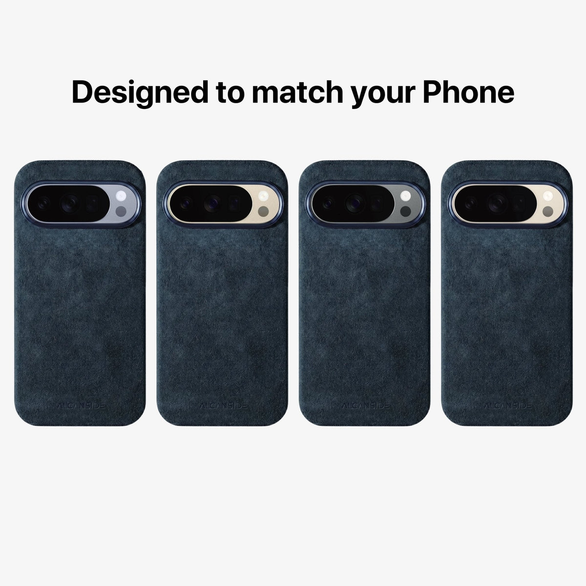 Google Pixel 10 Pro XL - Alcantara Case - Navy Blue