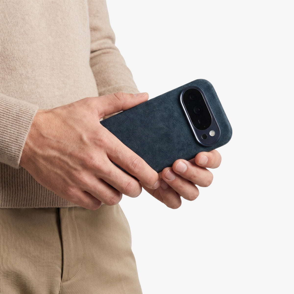 Google Pixel 10 Pro XL - Alcantara Case - Navy Blue