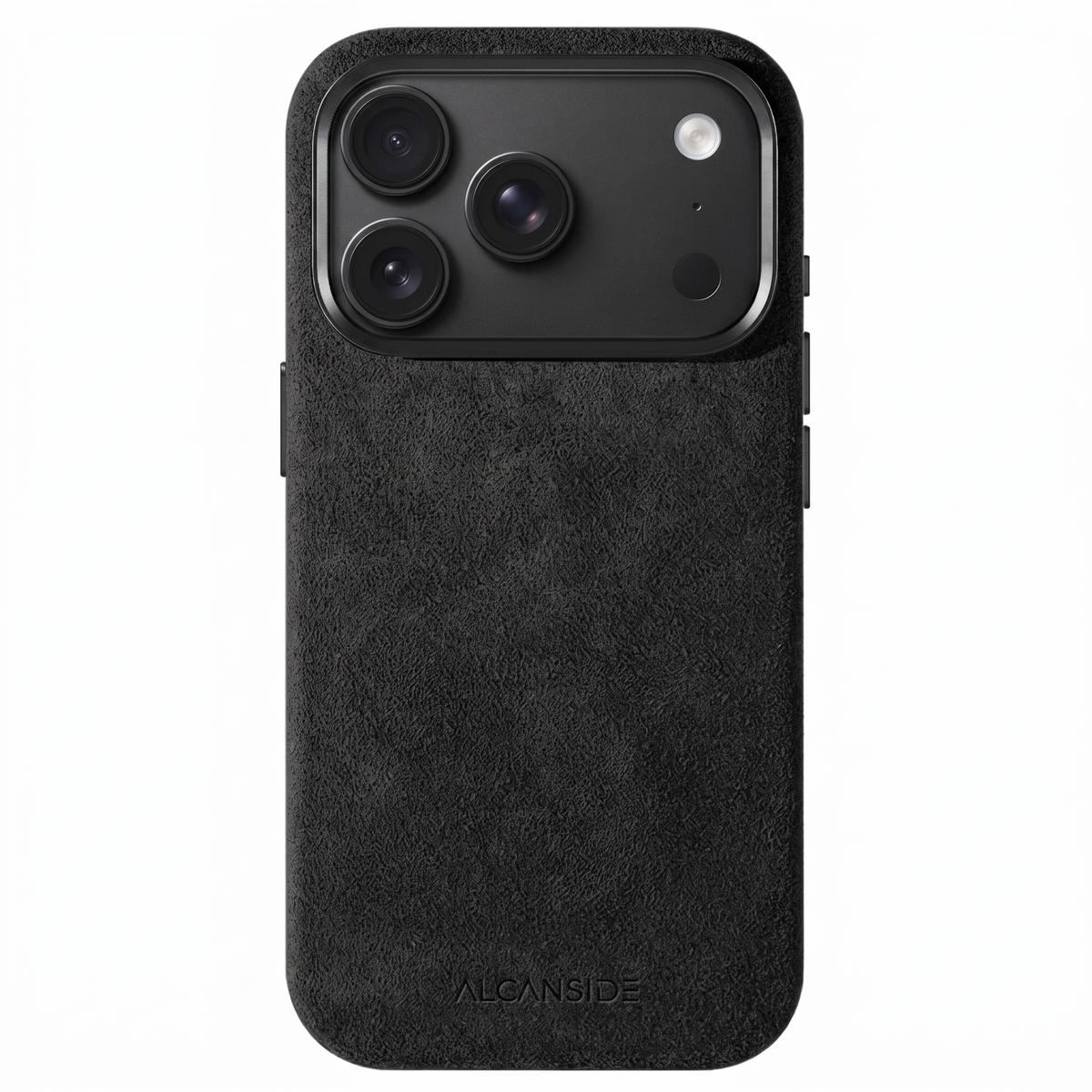 iphone alcantara case - Deep Black