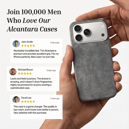 iphone 18 pro alcantara case - Nardo Gray