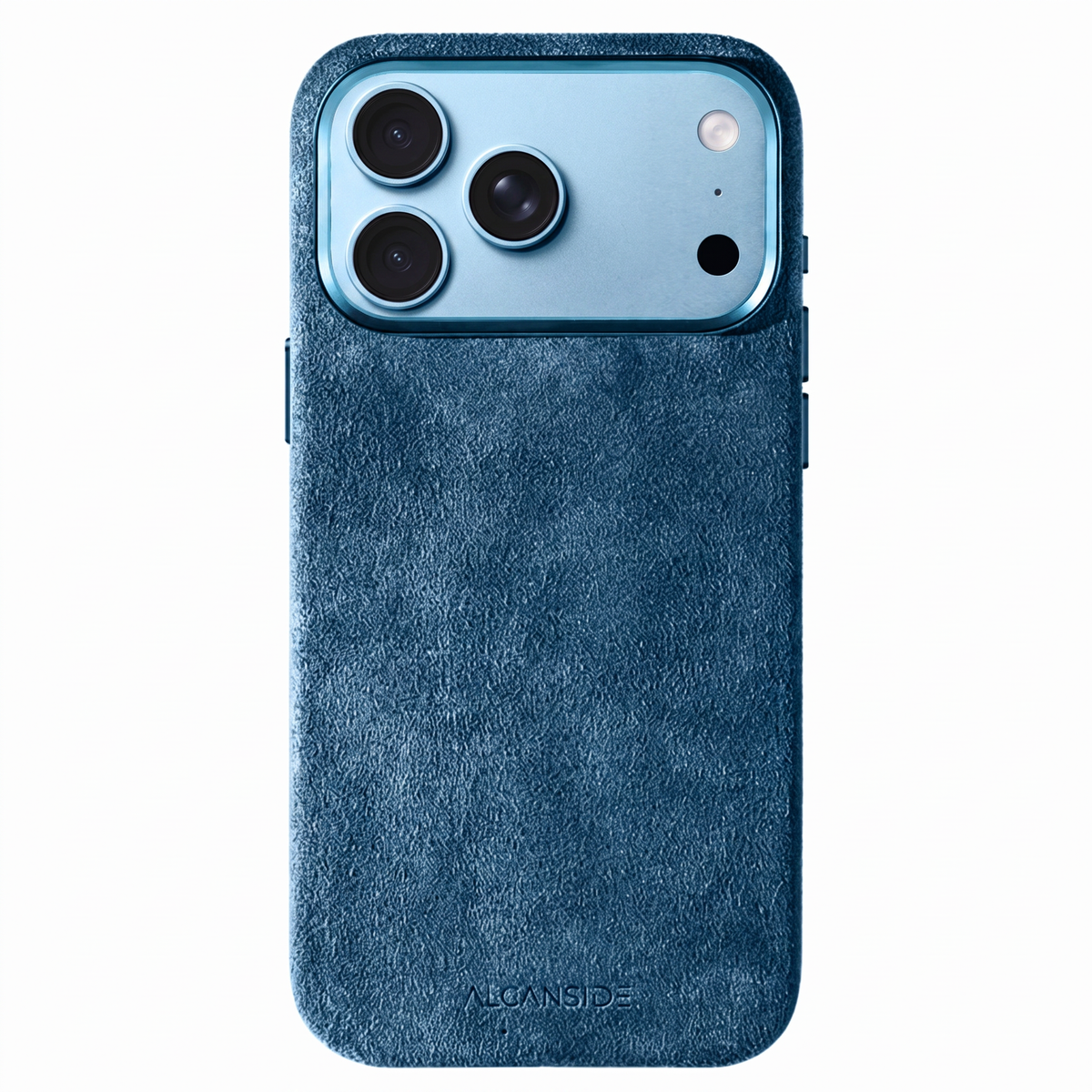 iphone 18 pro alcantara case - Ocean Blue