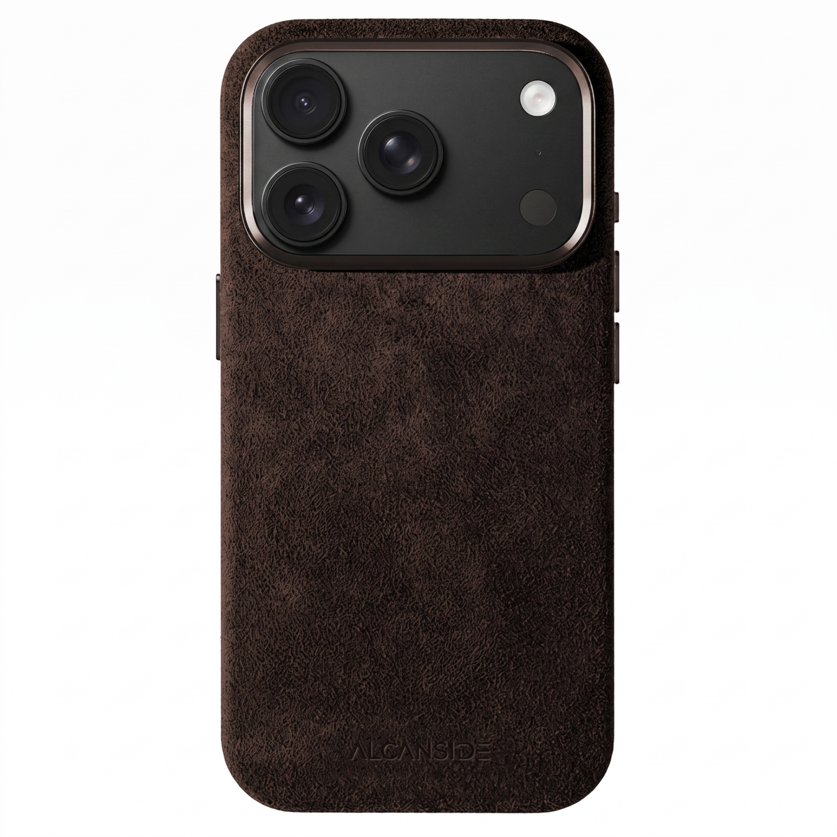 iphone 18 pro max alcantara case - Chocolate Brown