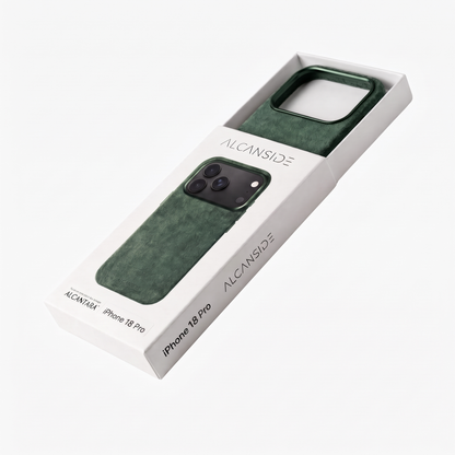 iphone 18 pro alcantara case - Midnight Green