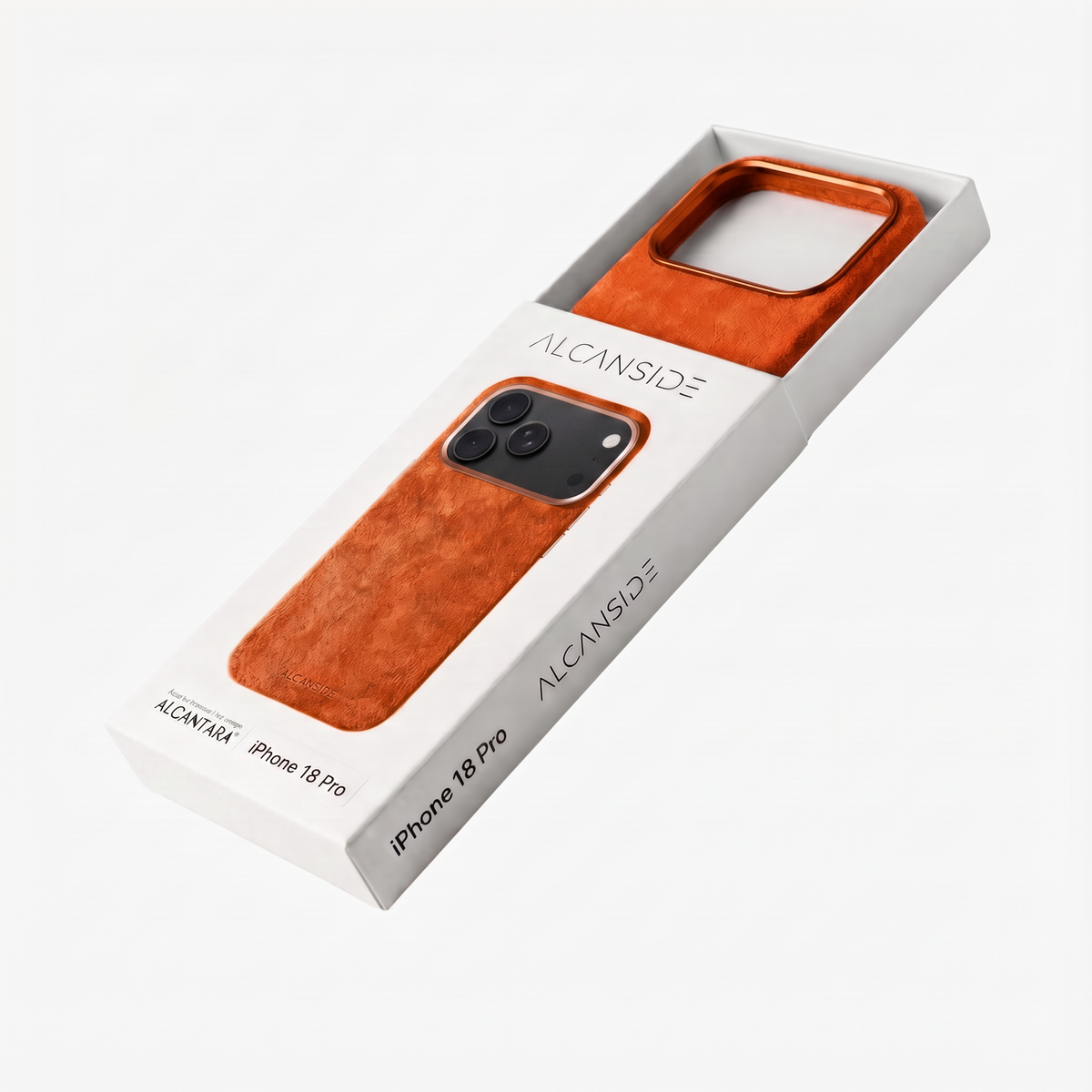 iphone alcantara case - Orange