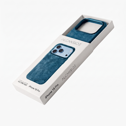 iphone 18 pro alcantara case - Ocean Blue