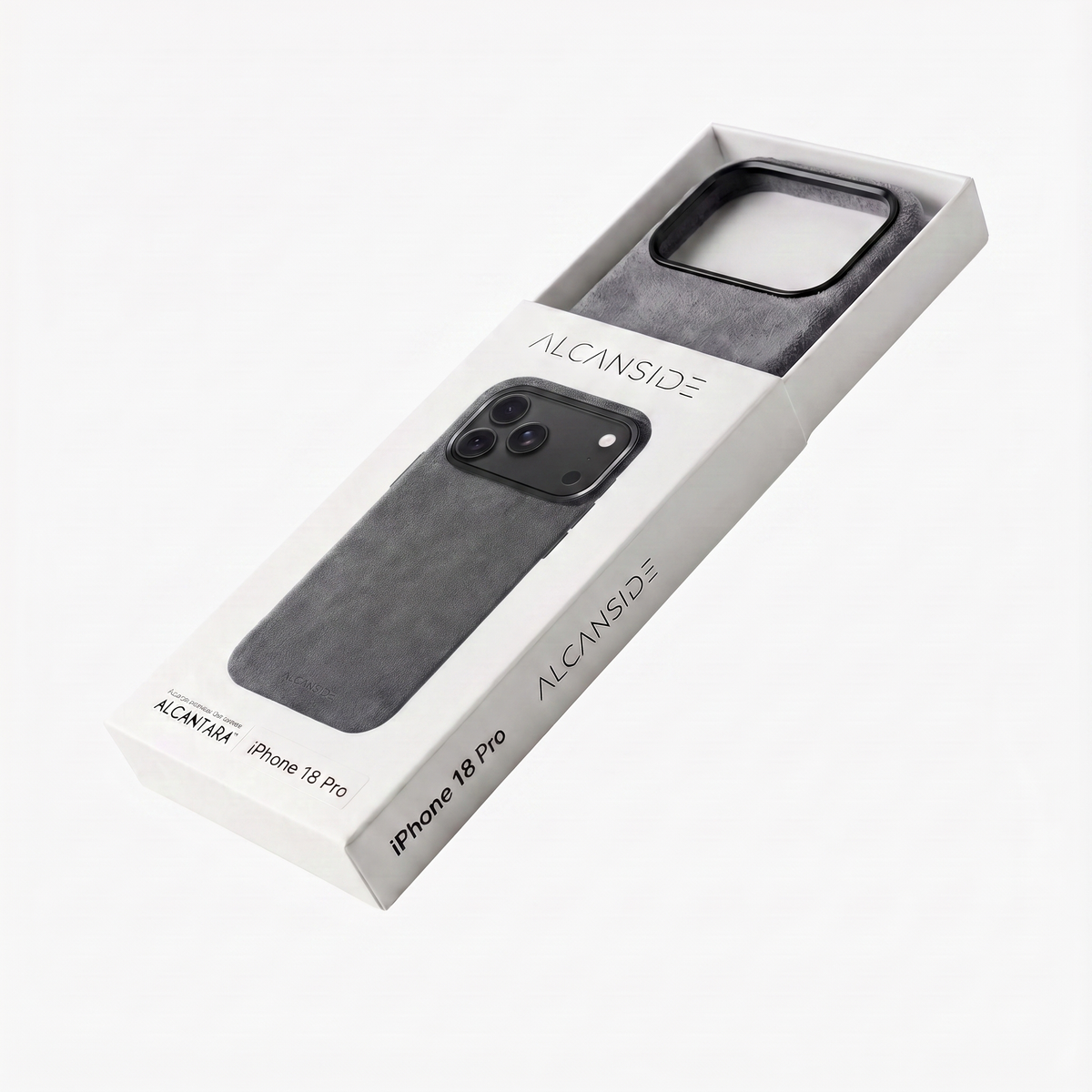 iphone 18 pro max alcantara case - Space Grey