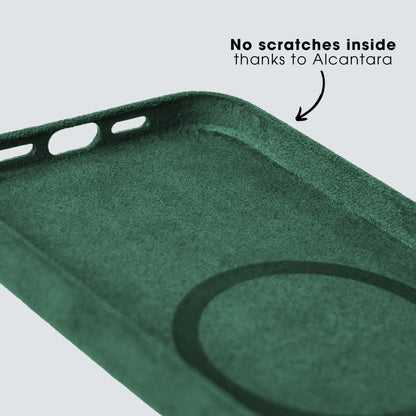 iPhone 11 - Alcantara Case - Midnight Green