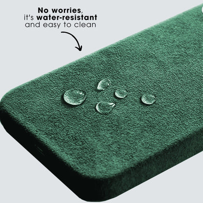 iPhone 12 & 12 Pro - Alcantara Case - Midnight Green