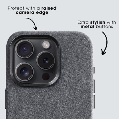iPhone 13 Pro Max - Alcantara Case - Nardo Gray