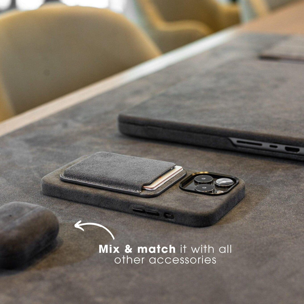 iPhone 14 Plus - Alcantara Case - Space Grey