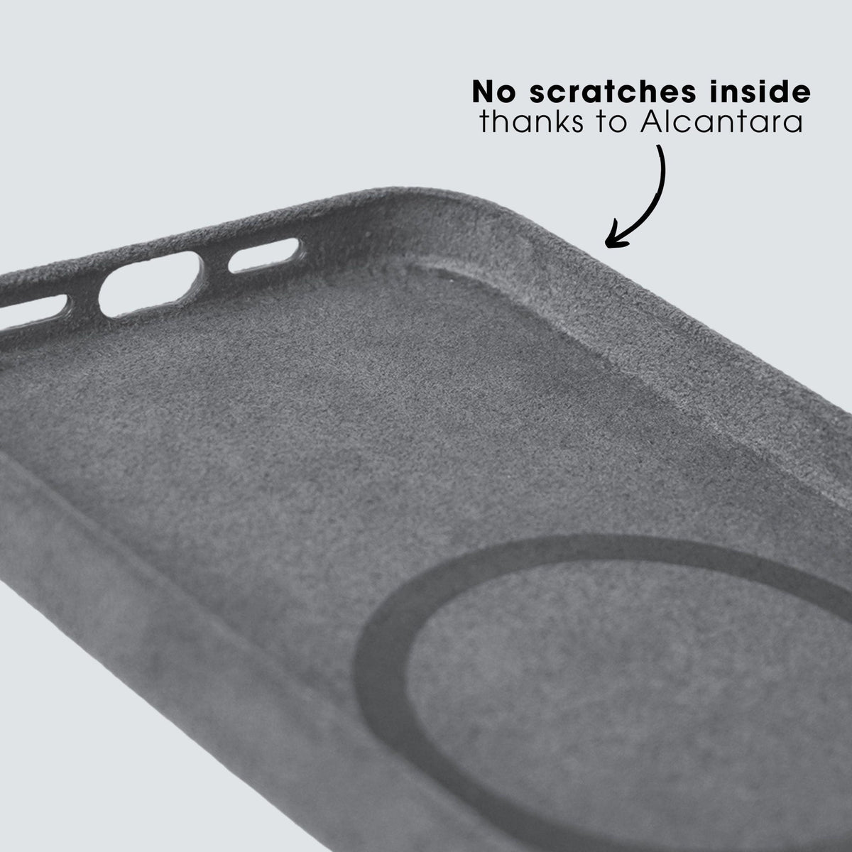 iPhone 14 Pro Max - Alcantara Case - Nardo Gray