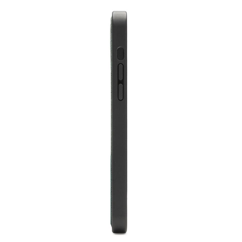 iphone 15 plus alcantara back cover - Midnight Green