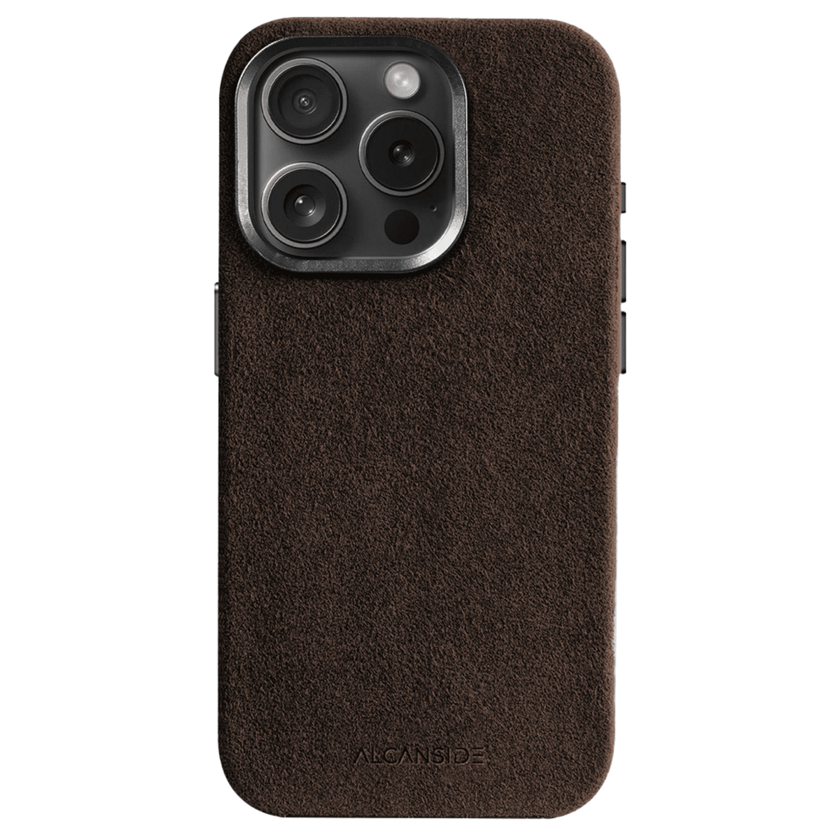 iphone alcantara case - Chocolate Brown