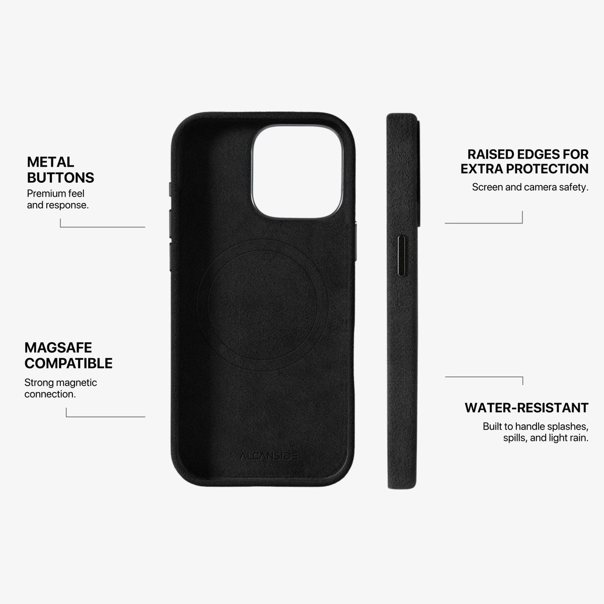 iPhone 15 Pro Max - Alcantara Case - Deep Black