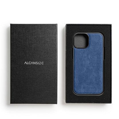iphone 16 plus alcantara back cover - Ocean Blue