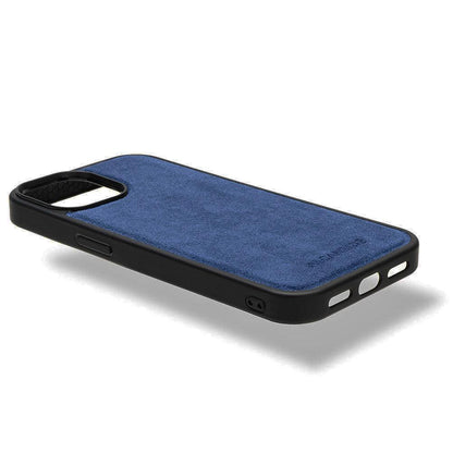 iphone 16 alcantara back cover - Ocean Blue
