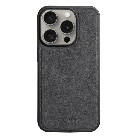 iphone 15 pro max alcantara back cover - Space Grey